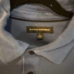 Banana Republic Men's Polo in Slate Blue